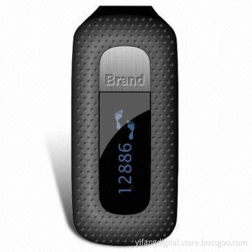 BLE Waist Pedometer, Tracks and Records Your Daily Steps by Apps Game Supported and Syncs Stats